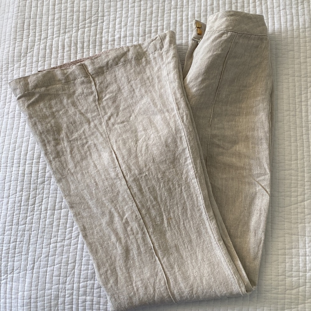 DISSH 100% Linen Wide Leg Pants - Picture 6 of 9